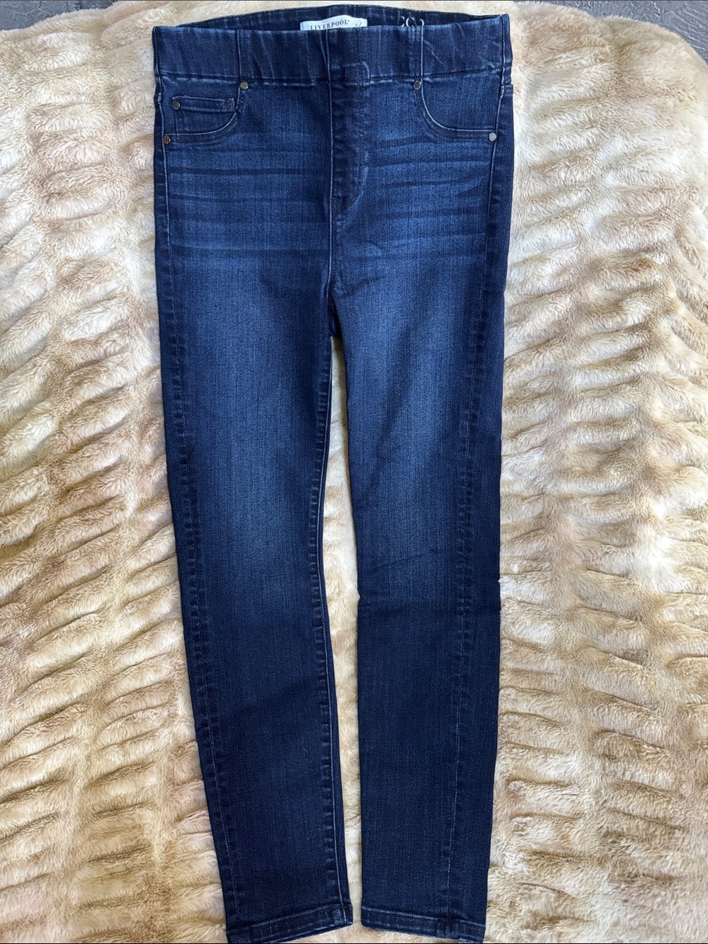 Liverpool Dark Blue Women’s Ankle Skinny Jeans - Picture 2 of 4